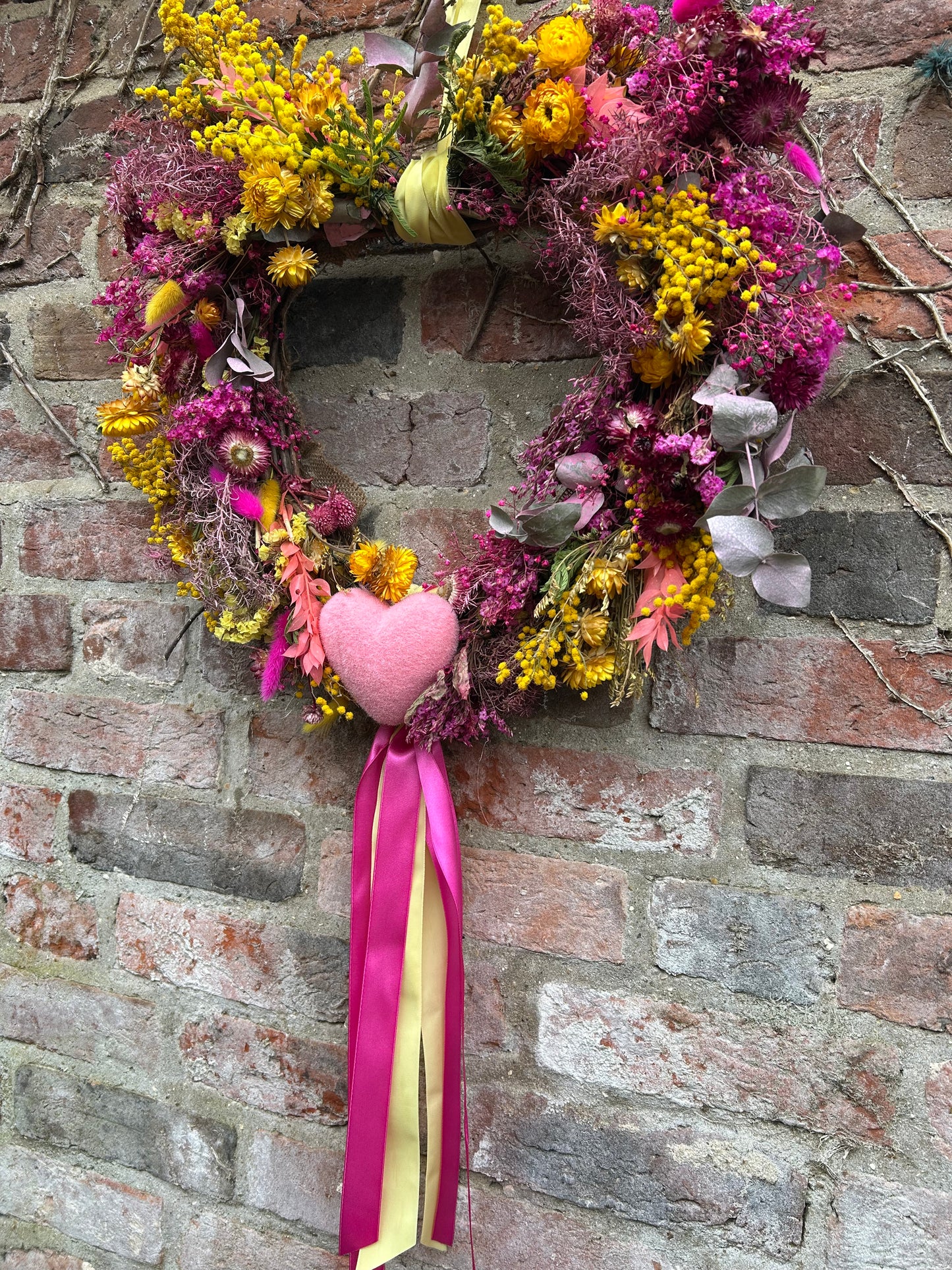 Dried Flower Bespoke Heart Wreath
